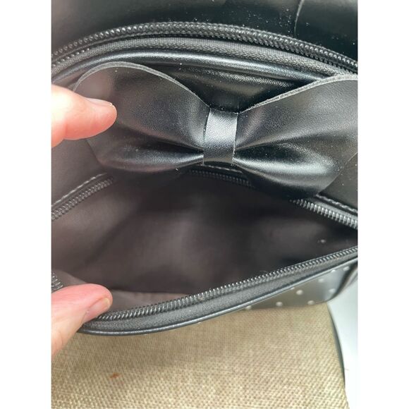 Little Minnie Mouse Bow Black Back Pack - Picture 6 of 8